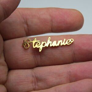 14k Gold Name Plate STEPHANIE